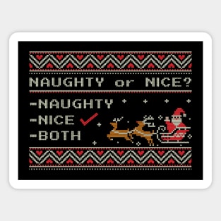 Nice Checked - Ugly Christmas Sweater Magnet